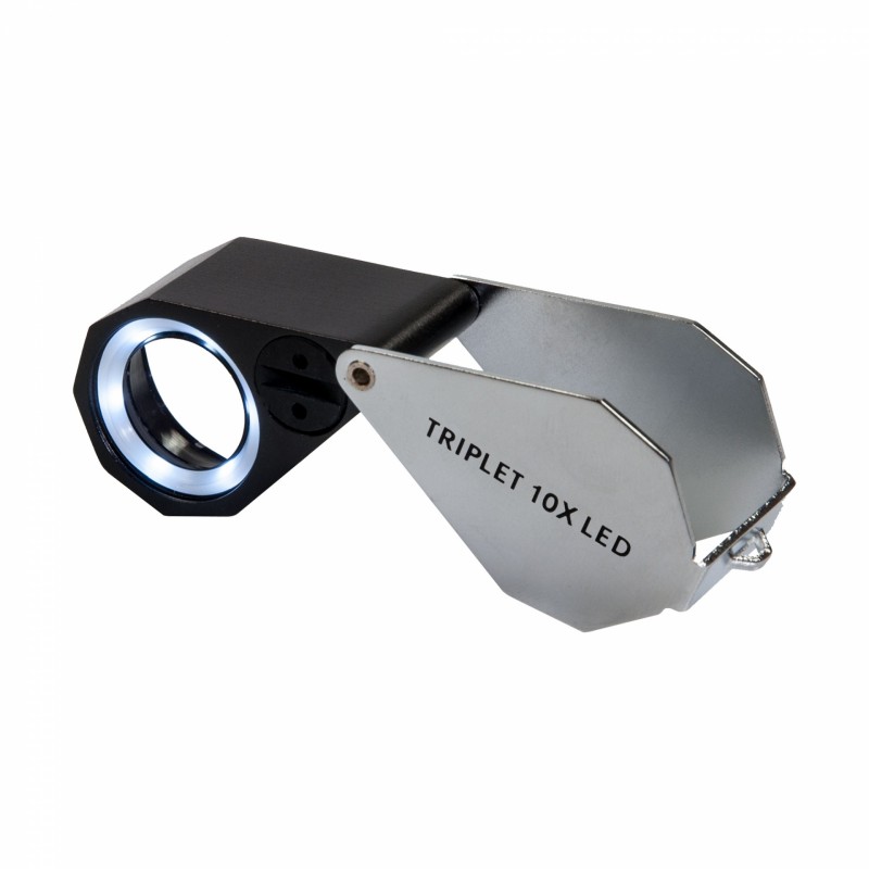 Loupe de bijoutier avec LED, grossissement x10