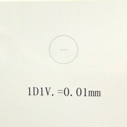 Lame micromètrique objet diascopique 1 mm au pas de 0.01mm