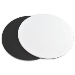 Disque fonds noir et blanc