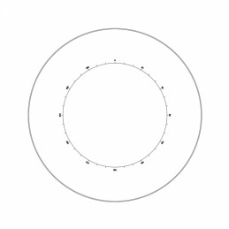 Réticule Ø25mm cercle avec...
