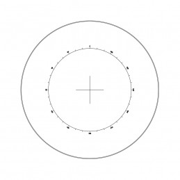 Réticule Ø25mm cercle avec...